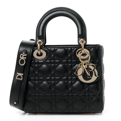 Christian Dior Lambskin Cannage Small My ABCDior Lady Dior Black 1 of 11