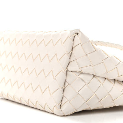 Bottega Veneta Nappa Intrecciato Small Andiamo Shoulder Bag White 9 of 9