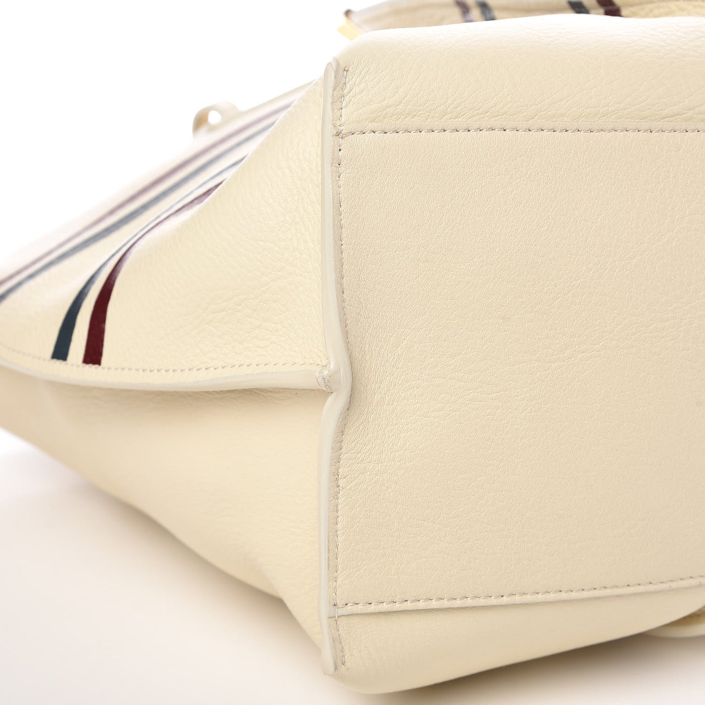 Smooth Calfskin Medium Vick Tote Off White