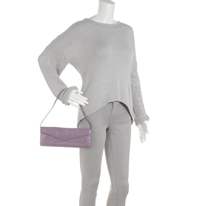 Nancy Gonzalez Crocodile Envelope Clutch Lilac 2 of 8