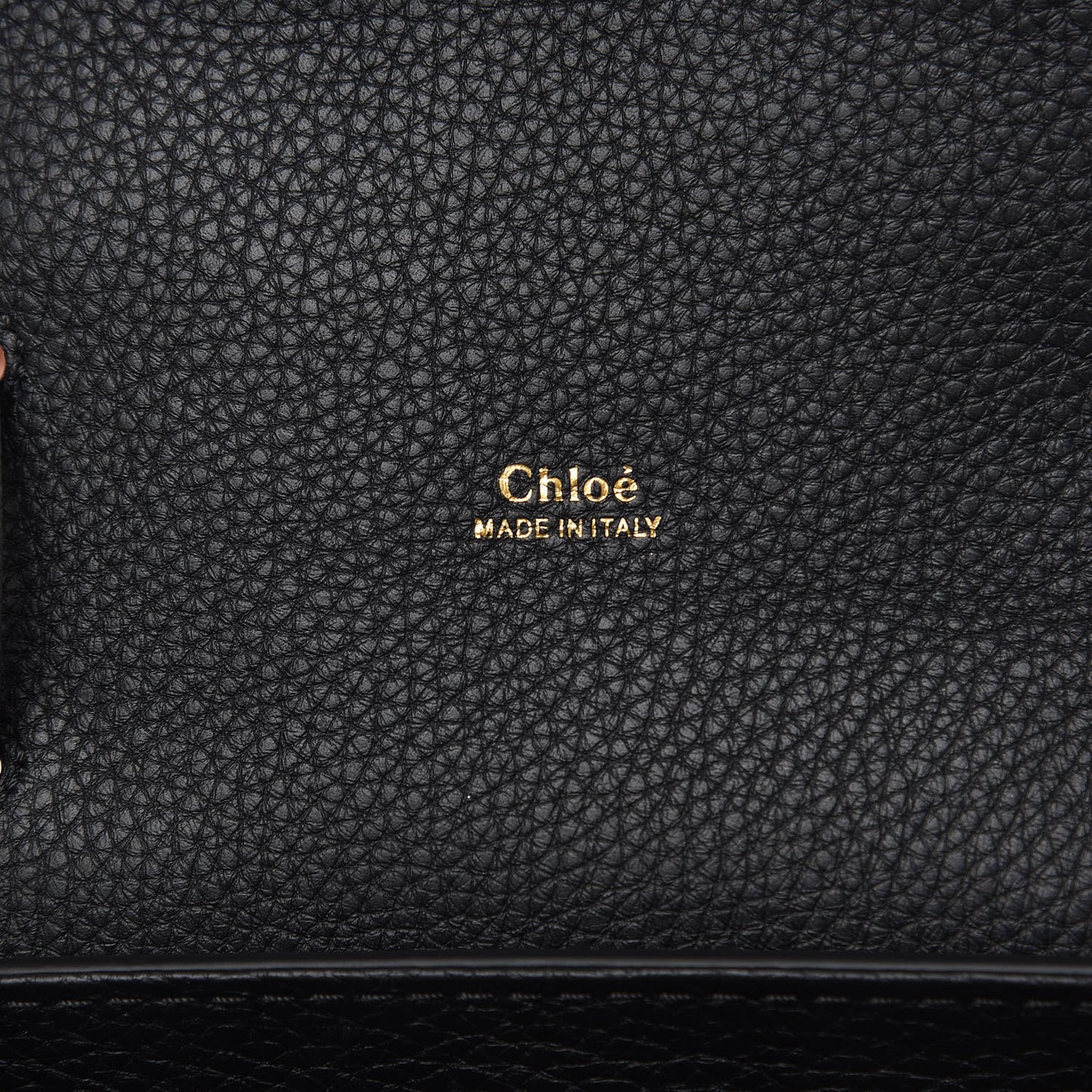 Shiny Grained Calfskin Small Aby Day Shoulder Bag Black