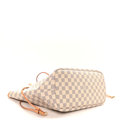 Louis Vuitton Damier Azur Neo Neverfull MM Rose Ballerine 4 of 10