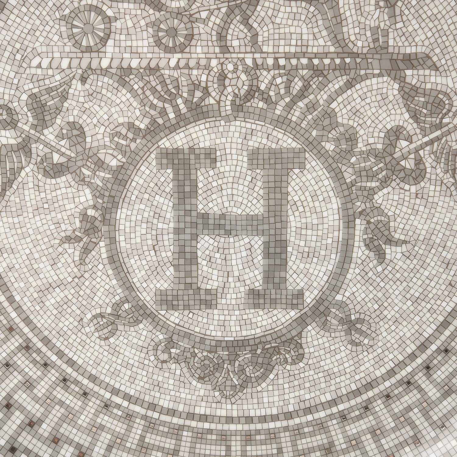 Hermes Porcelain Mosaique au 24 Platine Tart Platter 5 of 6