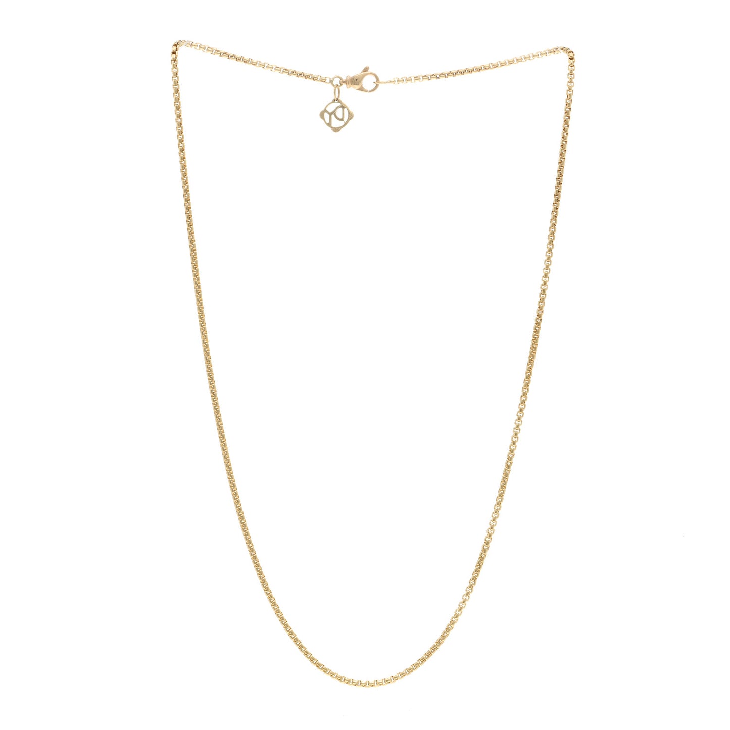 18K Yellow Gold 1.7mm Box Chain Necklace