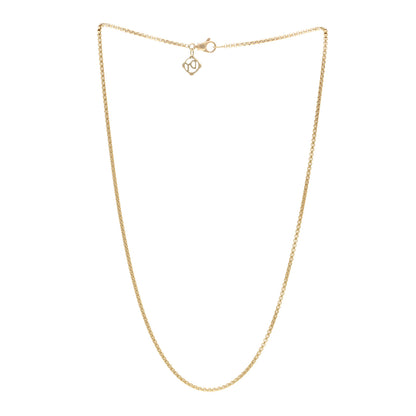 David Yurman 18K Yellow Gold 1.7mm Box Chain Necklace 3 of 4
