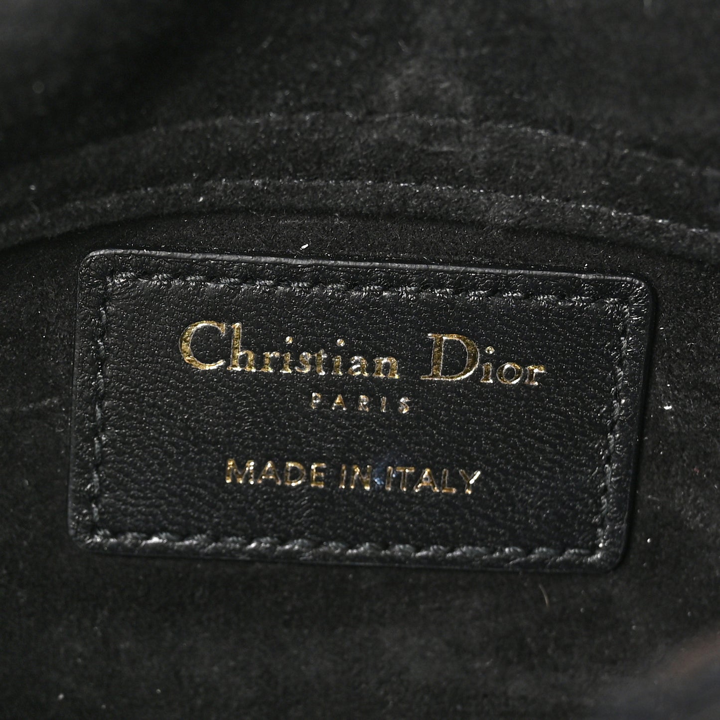 Lambskin Cannage Dioramour Micro Lady D-Joy Black