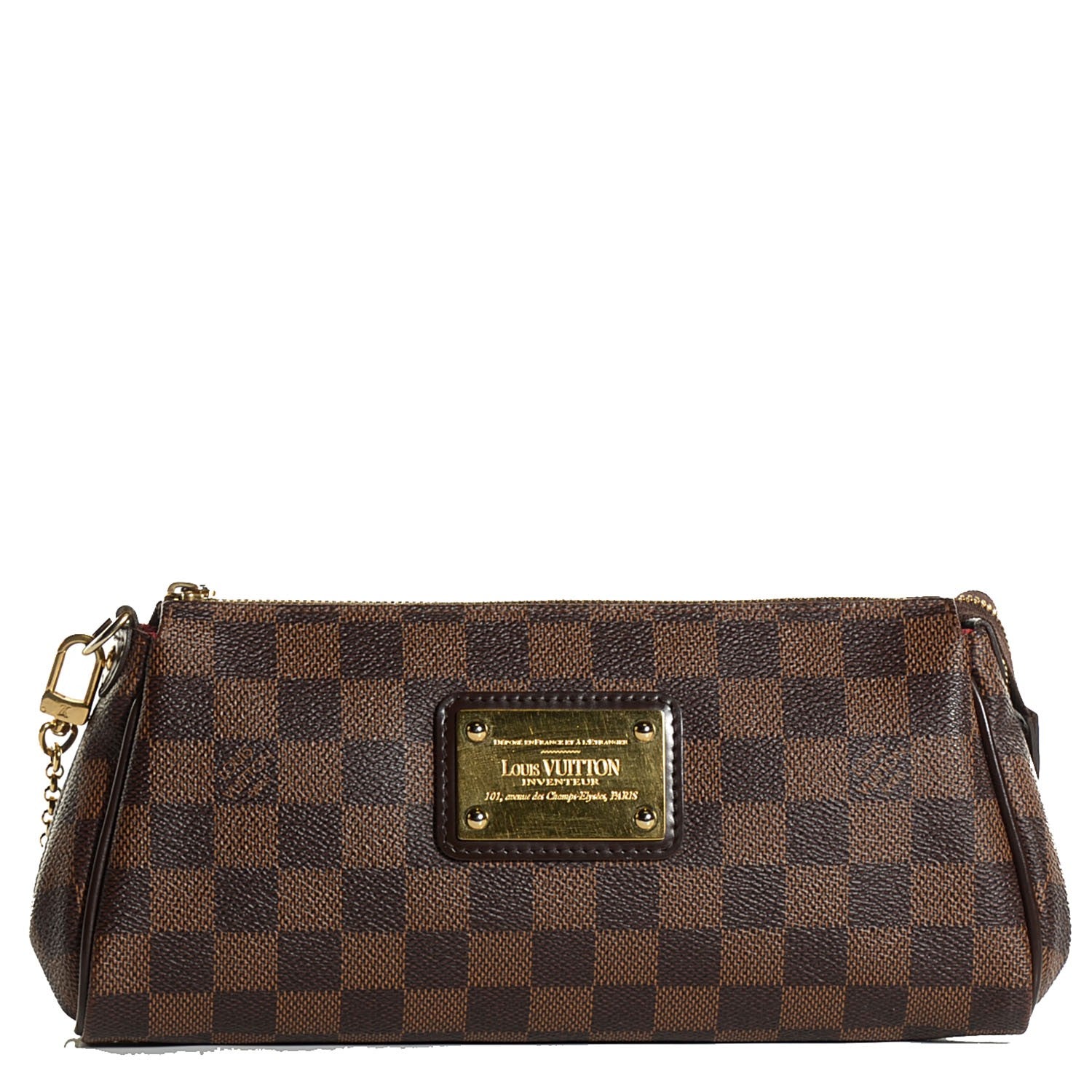 Louis Vuitton Damier Ebene Eva Clutch 1 of 8