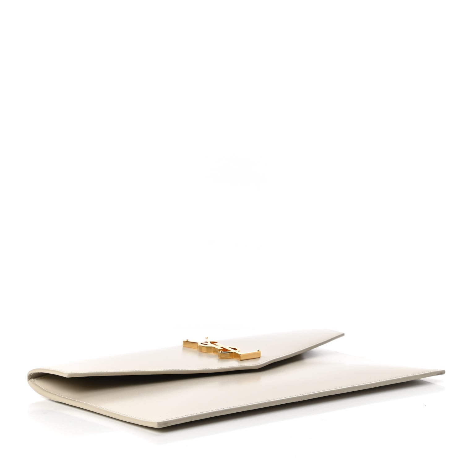 Saint Laurent Smooth Shiny Calfskin Uptown Pouch Crema Soft 4 of 11