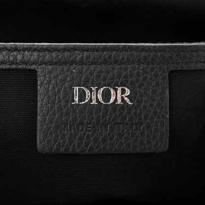 Christian Dior Grained Calfskin Oblique Mini Saddle Messenger Black 6 of 10