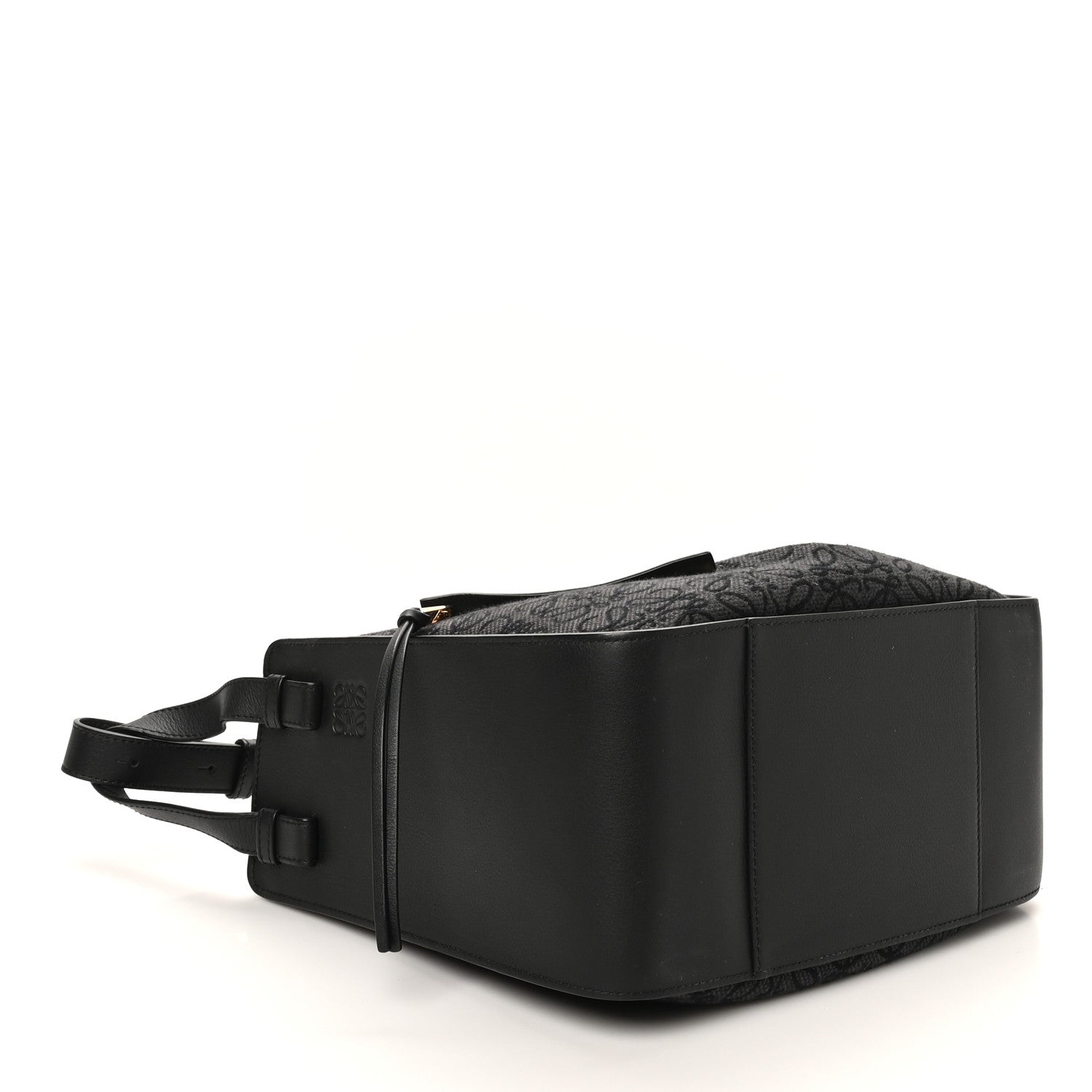 Loewe Jacquard Anagram Calfskin Small Hammock Shoulder Bag Black Charcoal 4 of 10
