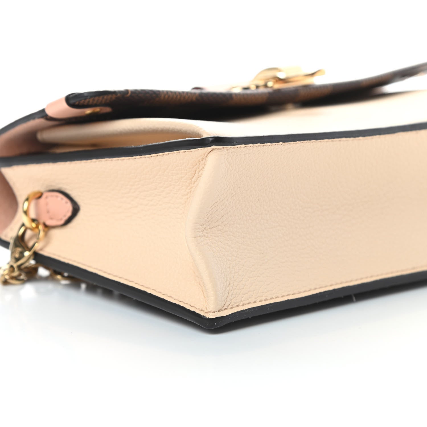 Louis Vuitton Damier Ebene Vavin Chain Wallet Creme 9 of 10