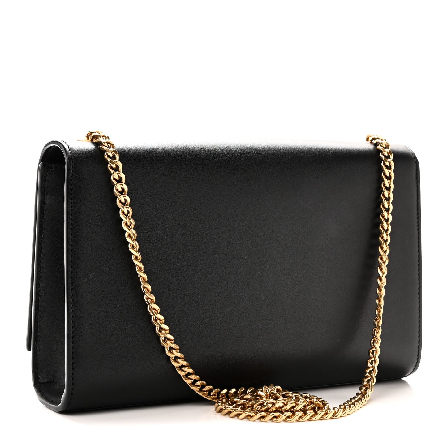 Smooth Calfskin Medium Classic Monogram Kate Tassel Satchel Black