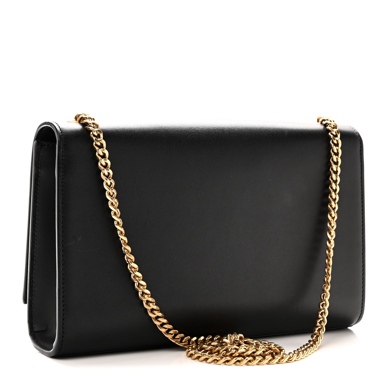 Saint Laurent Smooth Calfskin Medium Classic Monogram Kate Tassel Satchel Black 3 of 9