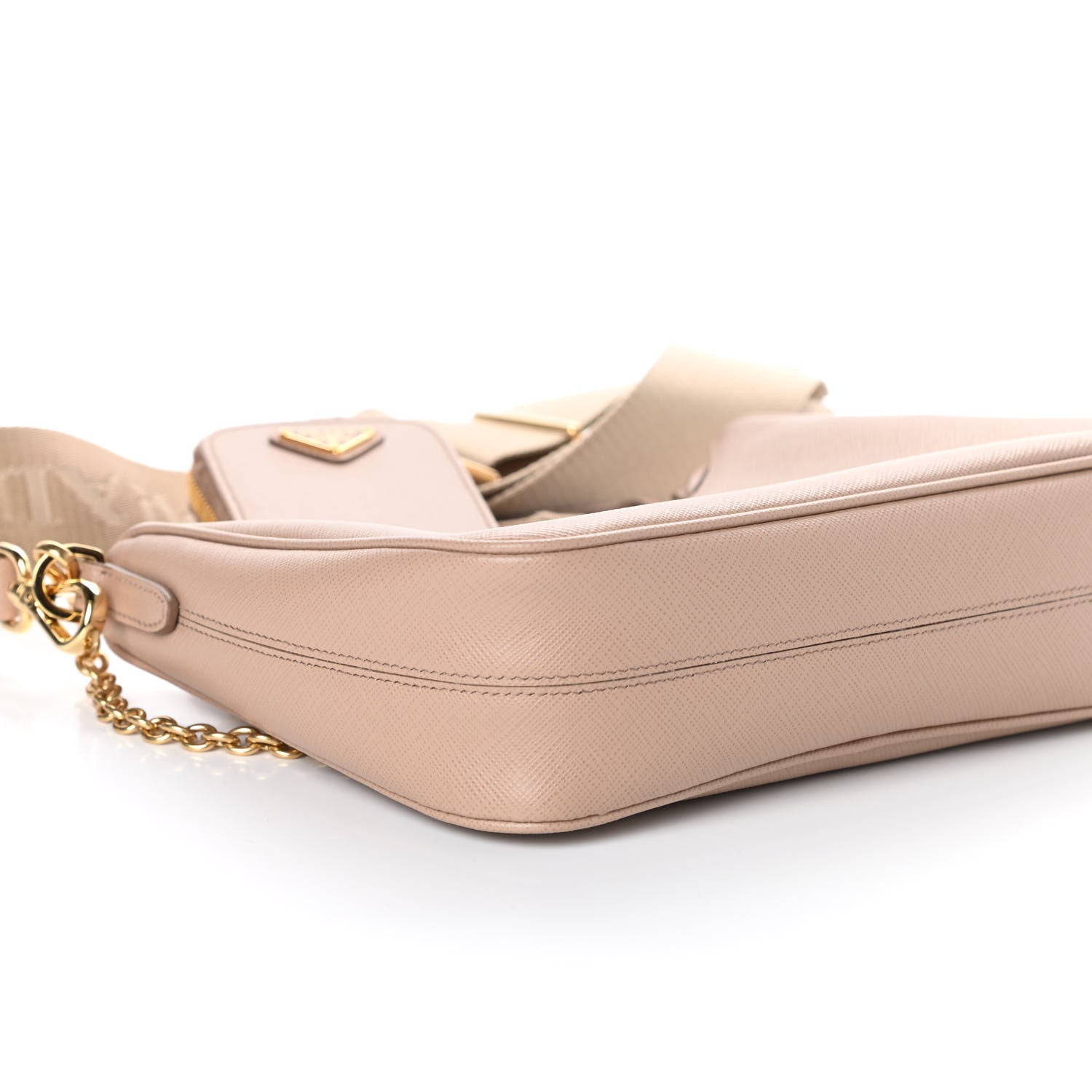 Prada Saffiano Re-Edition 2005 Shoulder Bag Cammeo Beige 8 of 9