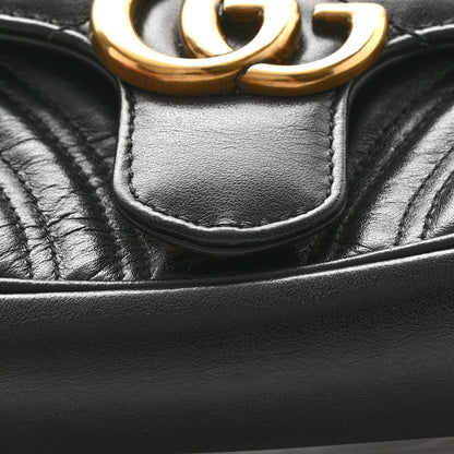 Gucci Calfskin Matelasse Mini GG Marmont Shoulder Bag Black 16 of 16