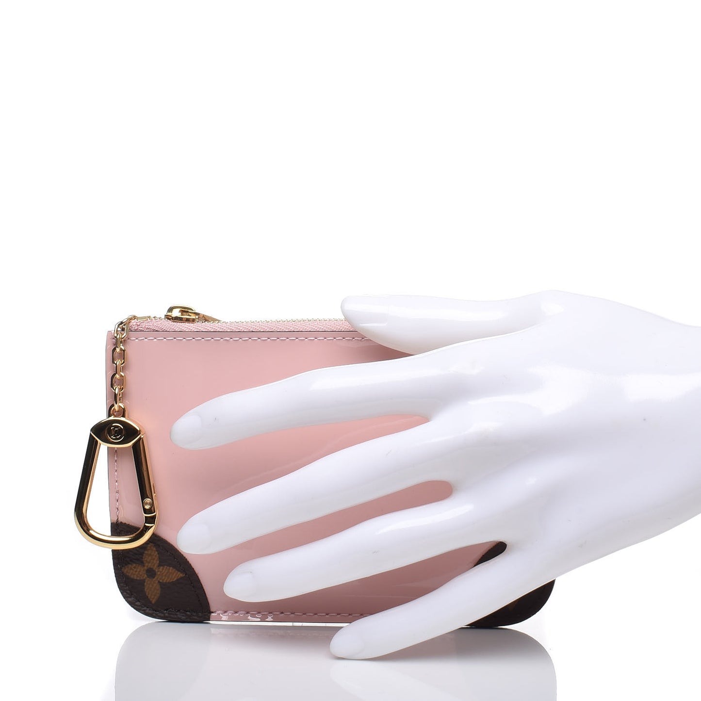 Patent Miroir Venice Key Pouch Rose Ballerine
