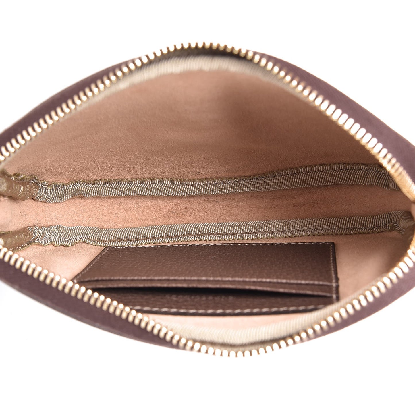 GG Supreme Monogram Ophidia Phone Case Wristlet Brown