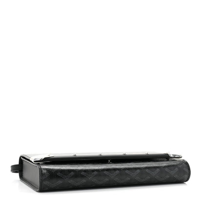 Goyard Goyardine Monte Carlo Bois Clutch With Strap Jet Black 4 of 9