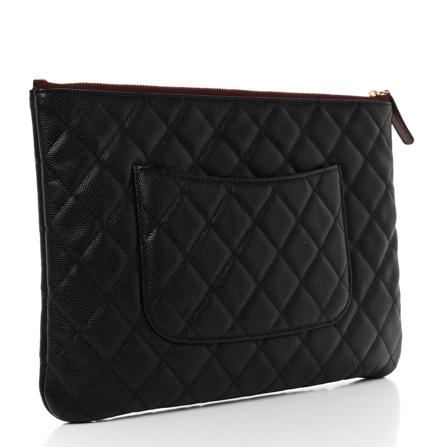 Caviar Quilted Medium Cosmetic Case Black