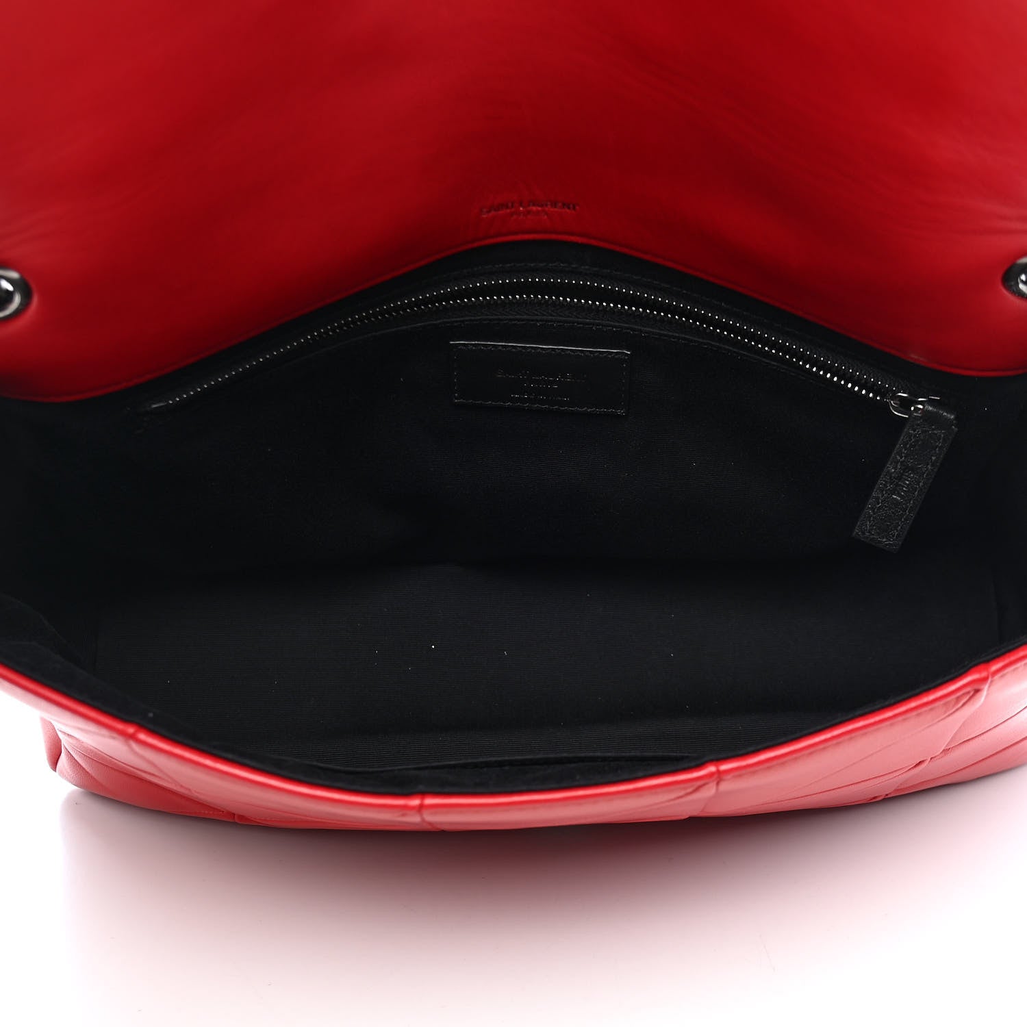 Saint Laurent Lambskin Patchwork Monogram Large Jamie Red 9 of 25