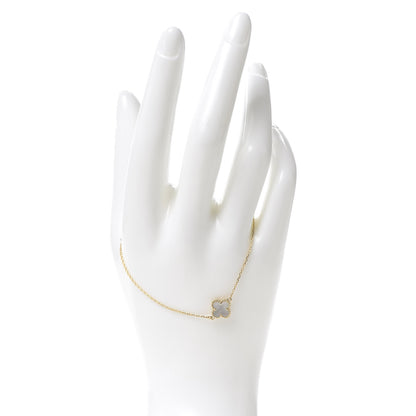 Van Cleef & Arpels 18K Yellow Gold Mother of Pearl Sweet Alhambra Bracelet 2 of 7