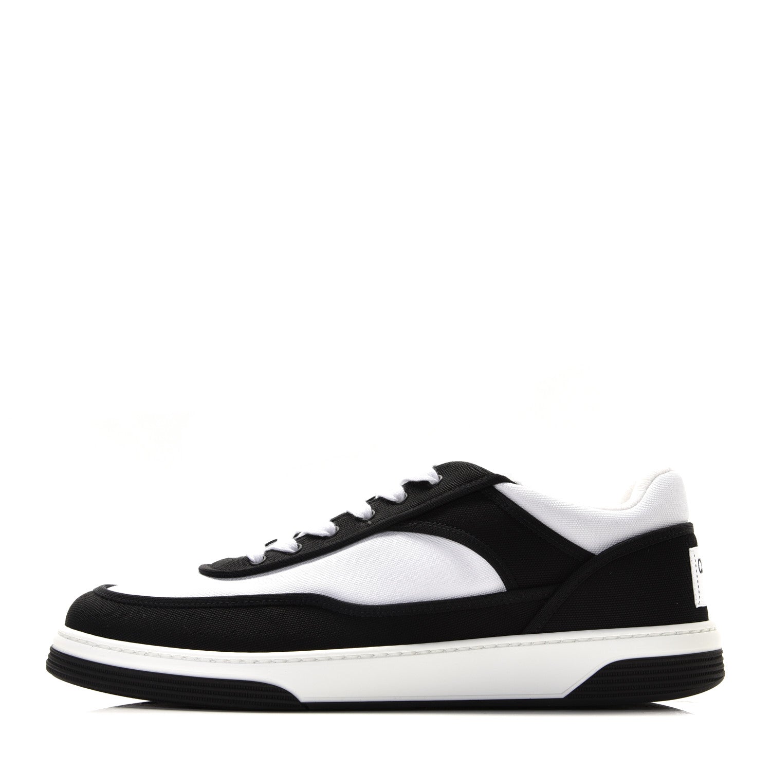 Chanel Fabric Womens Logo Sneakers 41 Black White 1 of 10