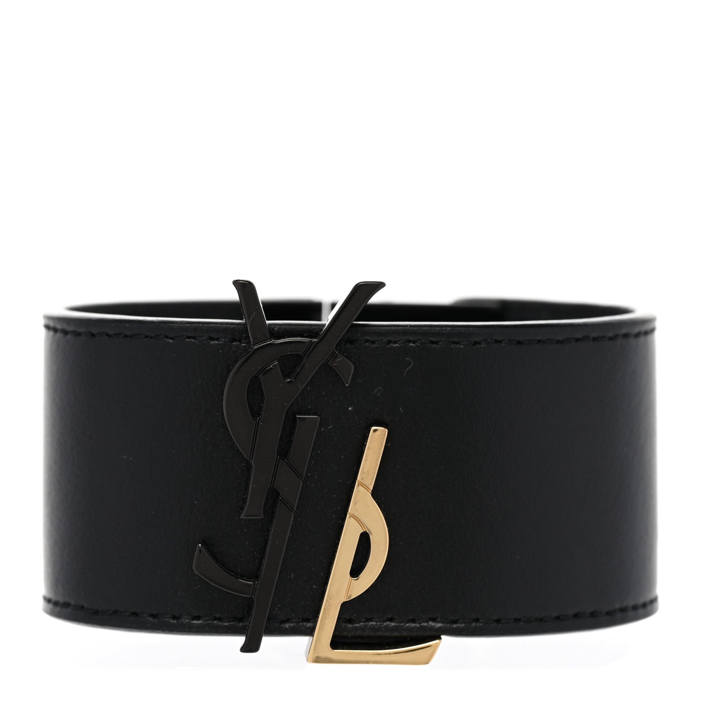 Calfskin Monogram Bracelet Black
