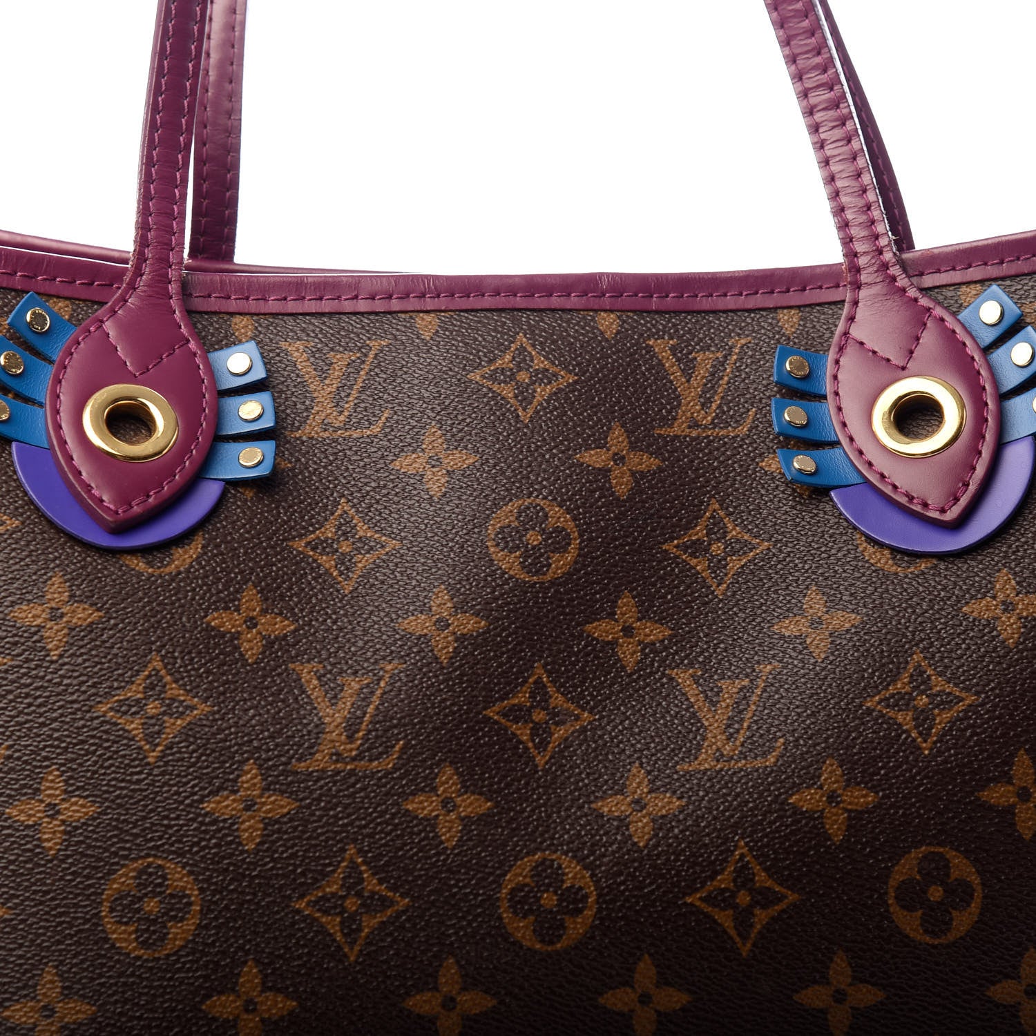 Louis Vuitton Monogram Totem Neverfull MM Magenta 10 of 10