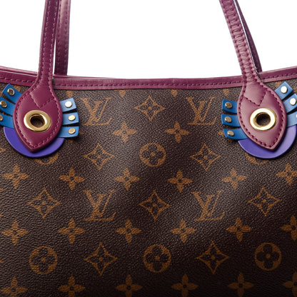 Louis Vuitton Monogram Totem Neverfull MM Magenta 10 of 10