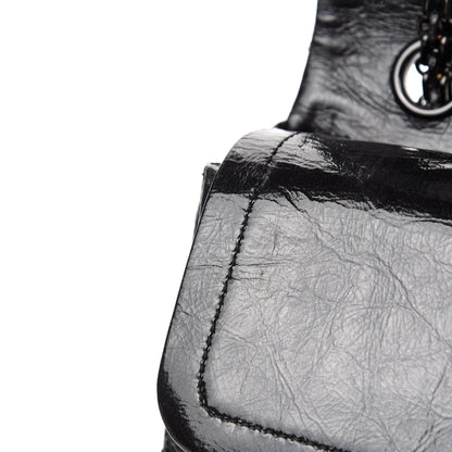 Chanel Glazed Calfskin Quilted 2.55 Reissue 226 Flap So Black 8 of 11