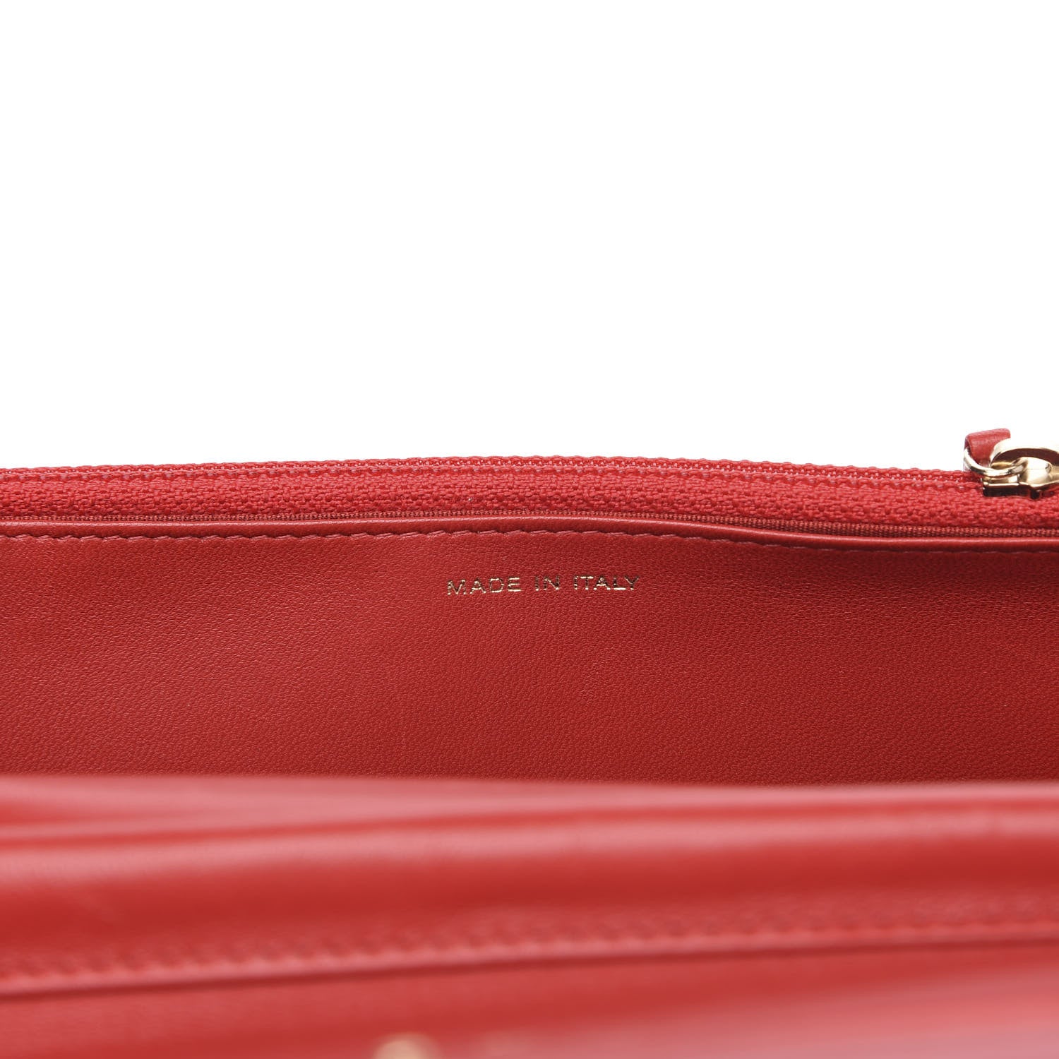 Chanel Lambskin Quilted Boy Wallet On Chain WOC Red 6 of 11