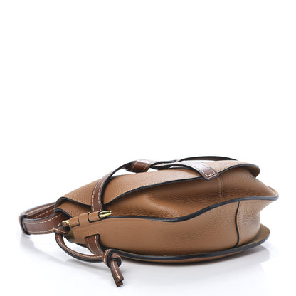 Loewe Grained Calfskin Small Gate Crossbody Bag Caramel Pecan 4 of 9