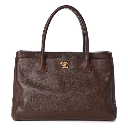 Chanel Calfskin Cerf Executive Shopper Tote Brown 1 of 18