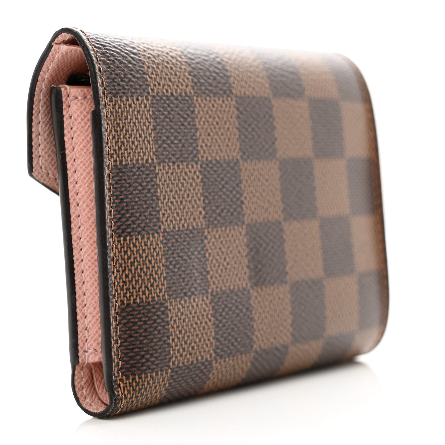 Damier Ebene Victorine Wallet Rose Ballerine