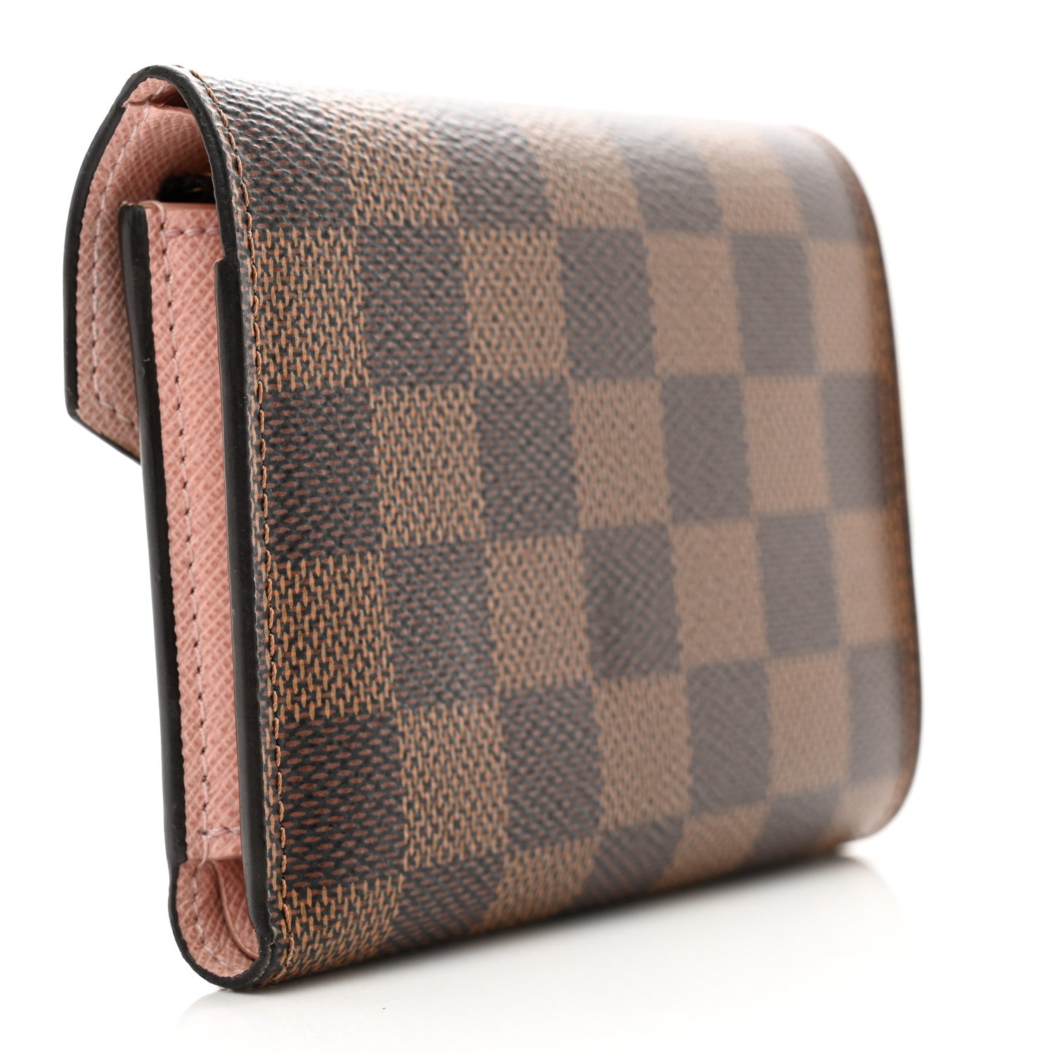 Louis Vuitton Damier Ebene Victorine Wallet Rose Ballerine 3 of 10