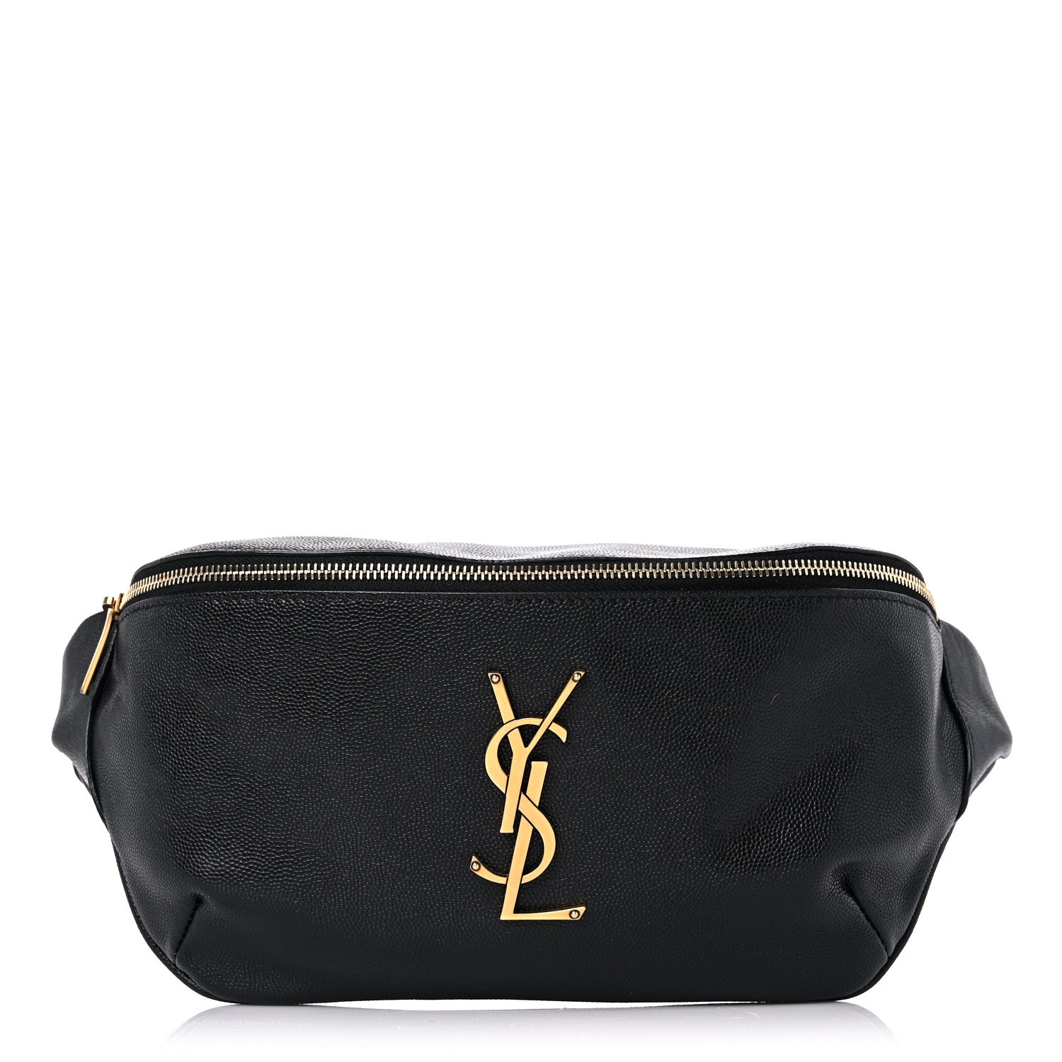 Saint Laurent Grain De Poudre Monogram Belt Bag Black 1 of 12