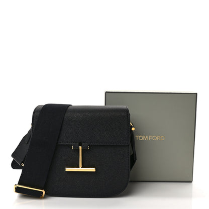 Tom Ford Grained Calfskin Mini T Clasp Tara Crossbody Bag Black 12 of 12