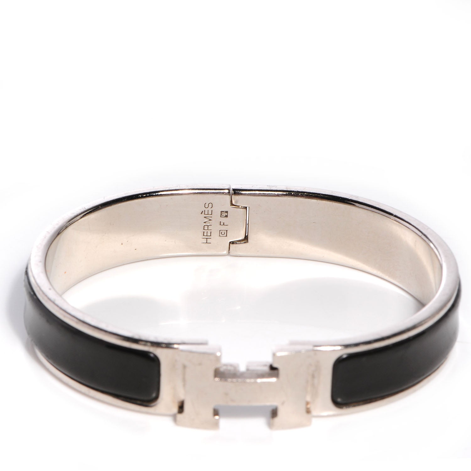 Hermes Enamel Narrow Clic Clac H Bracelet PM Black 4 of 4