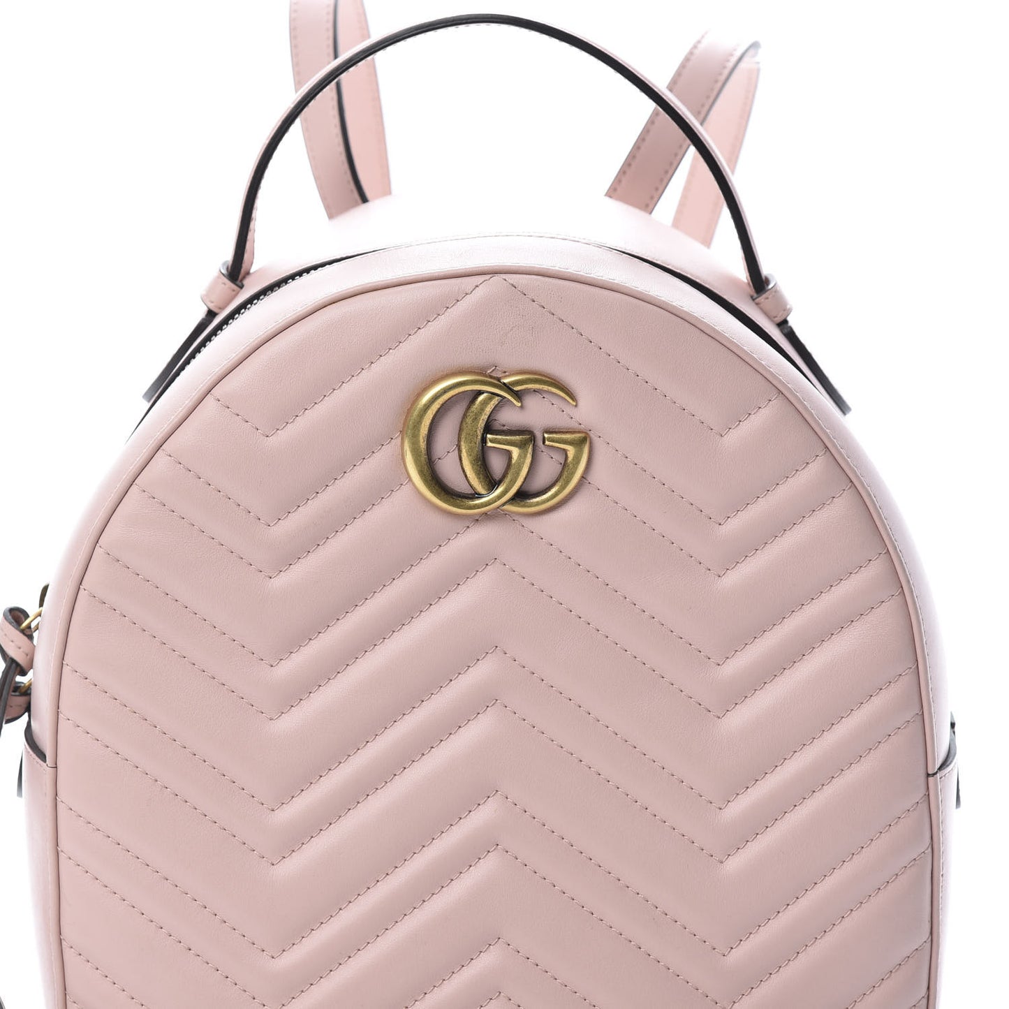 Calfskin Matelasse GG Marmont Dome Backpack Perfect Pink