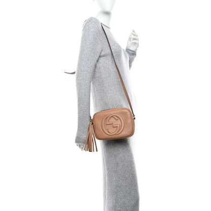 Gucci Pebbled Calfskin Small Soho Disco Bag Camelia 2 of 10