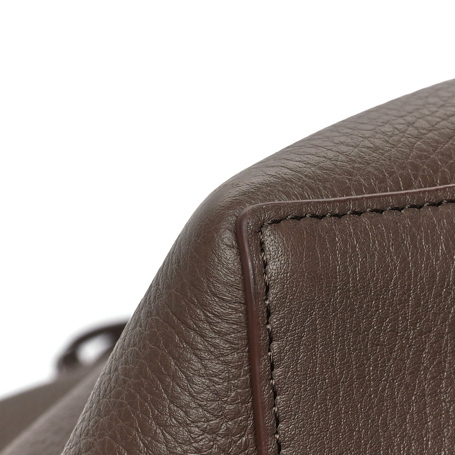 The Row Grained Calfskin Park Tote XL Dark Taupe 11 of 13