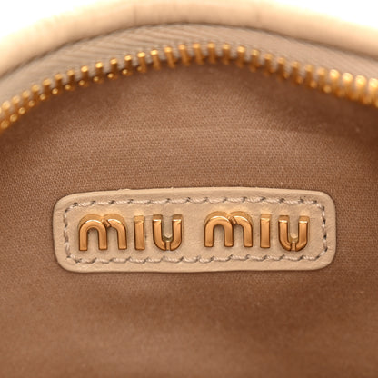 Miu Miu Nappa Matelasse Small Wander Hobo Sabbia 7 of 11