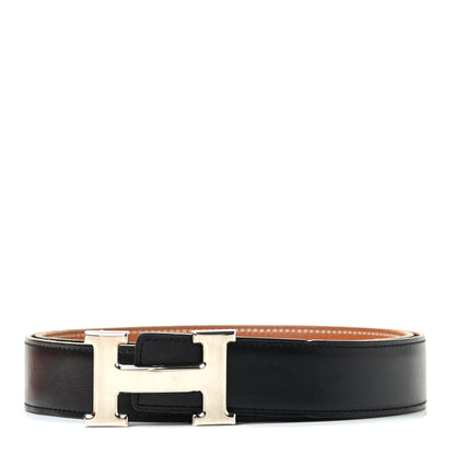 Hermes Box Togo 32mm H Belt 95 Black Gold 1 of 8