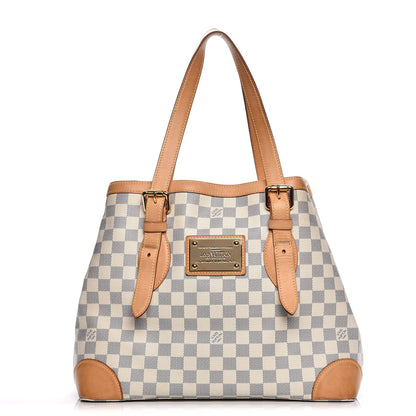 Louis Vuitton Damier Azur Hampstead MM 1 of 29