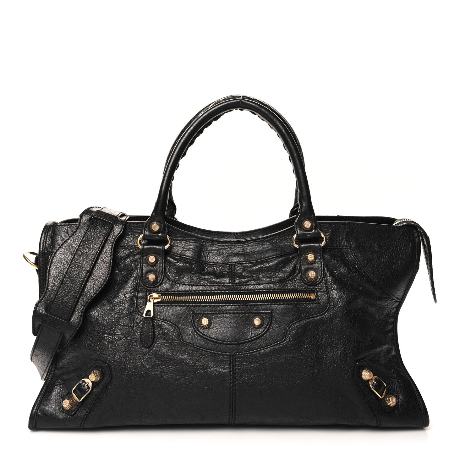 Agneau Giant 12 Gold Hardware Part Time Black