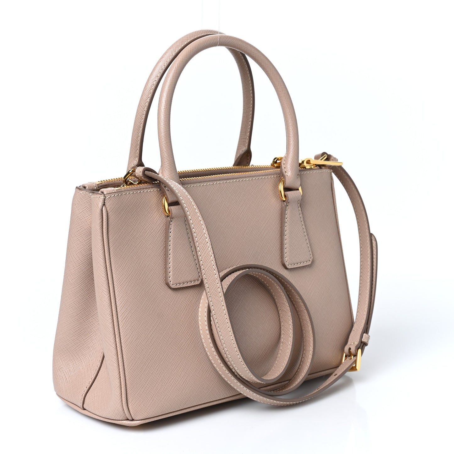 Saffiano Small Galleria Double Zip Tote Cammeo