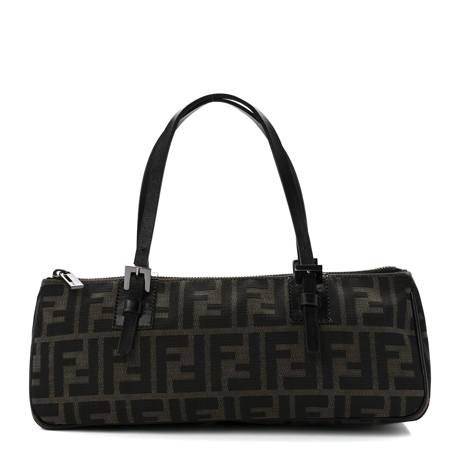 Fendi Zucca Buckle Shoulder Bag Tobacco 1 of 10