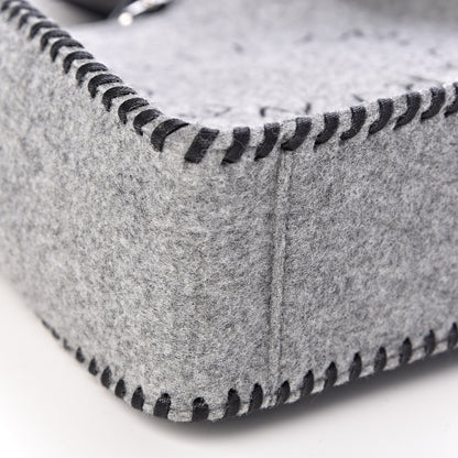 Stella McCartney Eco Felt Mini Logo Crossbody Smoke Slate 8 of 10