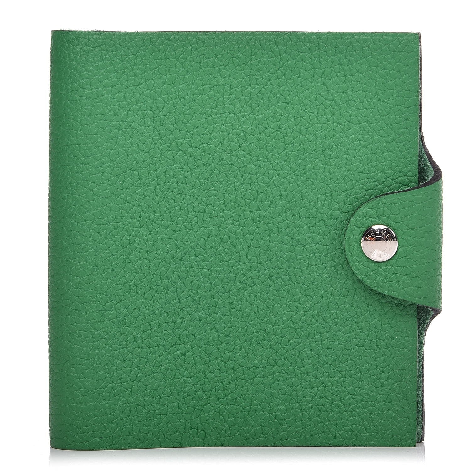 Hermes Taurillon Clemence Ulysse Mini Notebook Bambou 1 of 8