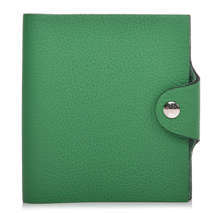Hermes Taurillon Clemence Ulysse Mini Notebook Bambou 1 of 8